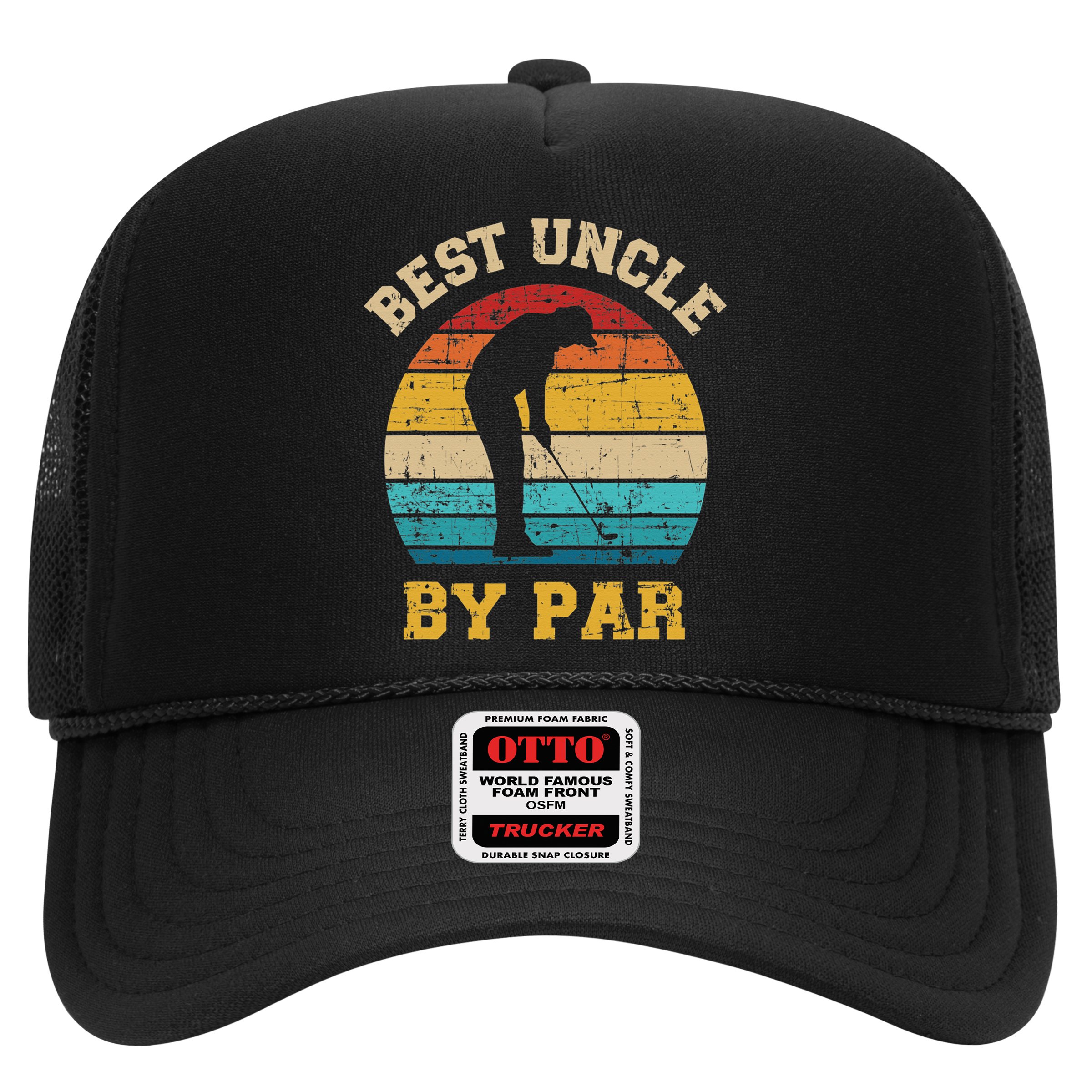 Retro Vintage Best uncle By Par Golf Father's Day Hat