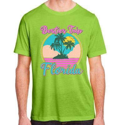 Retro VIntage Besties Trip Florida Adult ChromaSoft Performance T-Shirt