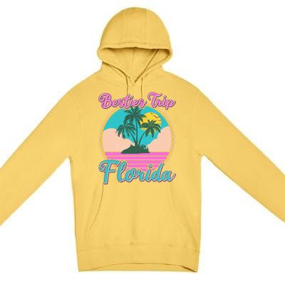 Retro VIntage Besties Trip Florida Premium Pullover Hoodie