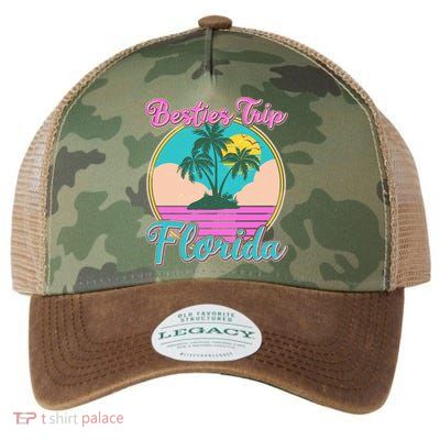 Retro VIntage Besties Trip Florida Legacy Tie Dye Trucker Hat