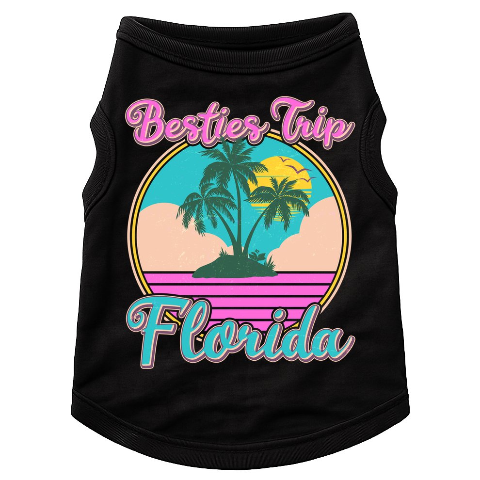 Retro VIntage Besties Trip Florida Doggie Tank