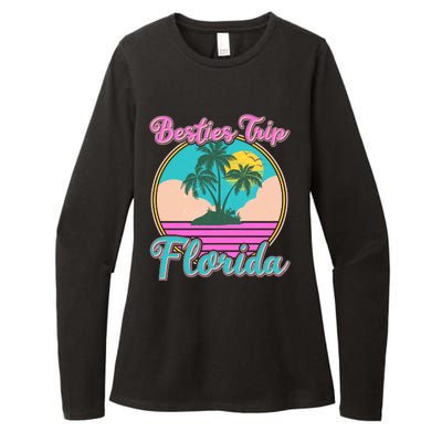 Retro VIntage Besties Trip Florida Womens CVC Long Sleeve Shirt