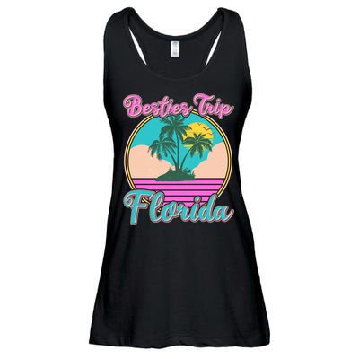 Retro VIntage Besties Trip Florida Ladies Essential Flowy Tank