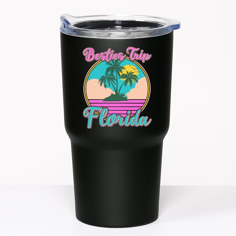 Retro VIntage Besties Trip Florida Tumbler