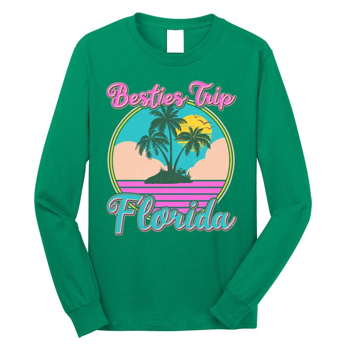 Retro VIntage Besties Trip Florida Long Sleeve Shirt