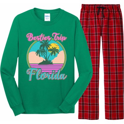 Retro VIntage Besties Trip Florida Long Sleeve Pajama Set