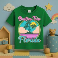 Retro VIntage Besties Trip Florida Toddler T-Shirt