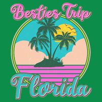 Retro VIntage Besties Trip Florida Toddler T-Shirt