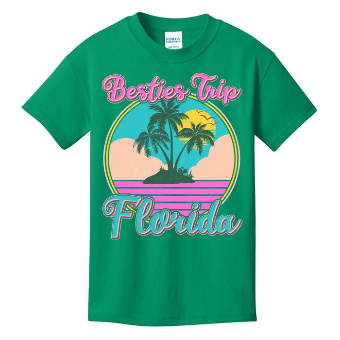 Retro VIntage Besties Trip Florida Kids T-Shirt