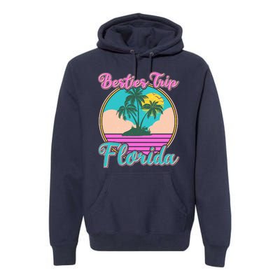 Retro VIntage Besties Trip Florida Premium Hoodie