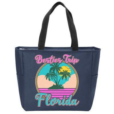 Retro VIntage Besties Trip Florida Zip Tote Bag