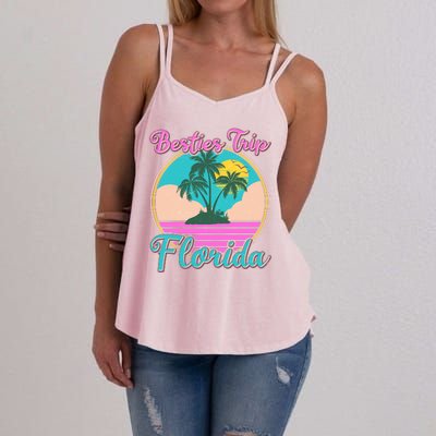 Retro VIntage Besties Trip Florida Women's Strappy Tank