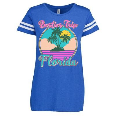 Retro VIntage Besties Trip Florida Enza Ladies Jersey Football T-Shirt