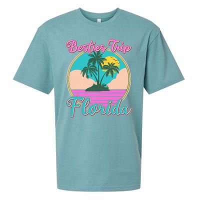 Retro VIntage Besties Trip Florida Sueded Cloud Jersey T-Shirt