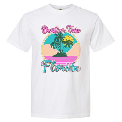 Retro VIntage Besties Trip Florida Garment-Dyed Heavyweight T-Shirt