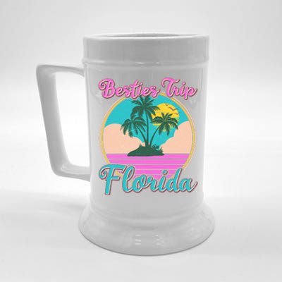 Retro VIntage Besties Trip Florida Beer Stein