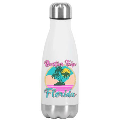 Retro VIntage Besties Trip Florida Stainless Steel Insulated Water Bottle