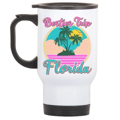 Retro VIntage Besties Trip Florida Stainless Steel Travel Mug