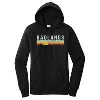 Retro Vintage Badlands National Park Women's Pullover Hoodie