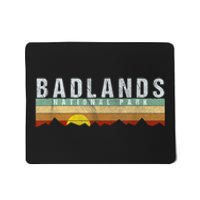 Retro Vintage Badlands National Park Mousepad