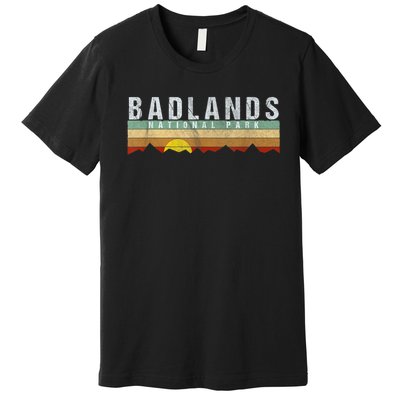 Retro Vintage Badlands National Park Premium T-Shirt