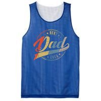 Retro Vintage Best Dad Ever Father Daddy Fathers Day Gift Mesh Reversible Basketball Jersey Tank