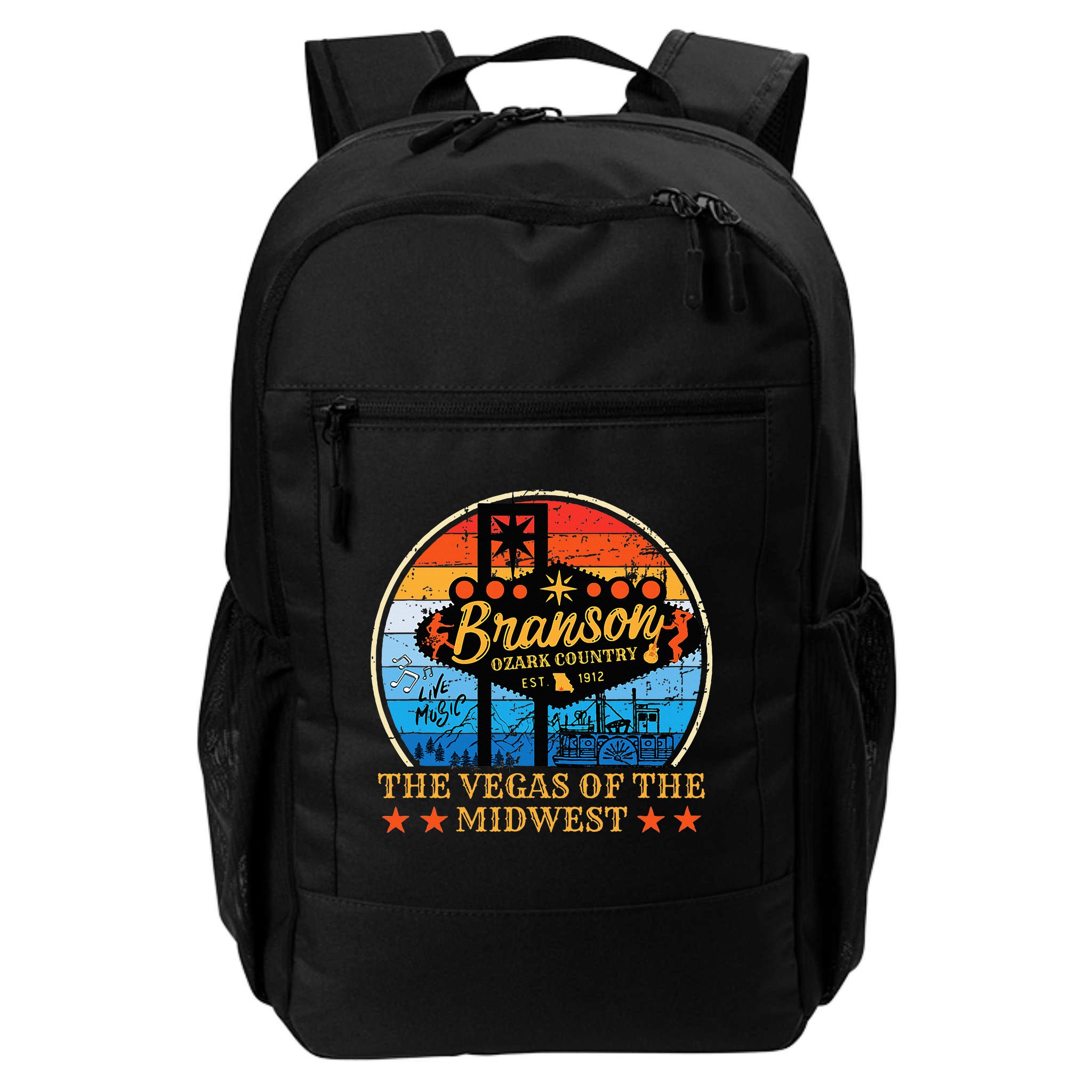 Retro Vintage Branson Missouri Vegas Of The Midwest Tourism Backpack