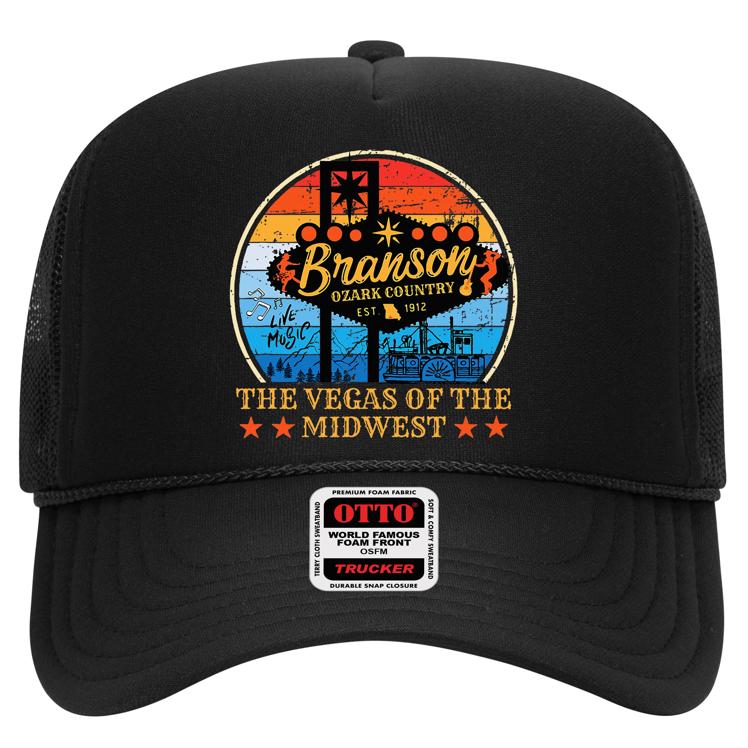 Retro Vintage Branson Missouri Vegas Of The Midwest Tourism Hat