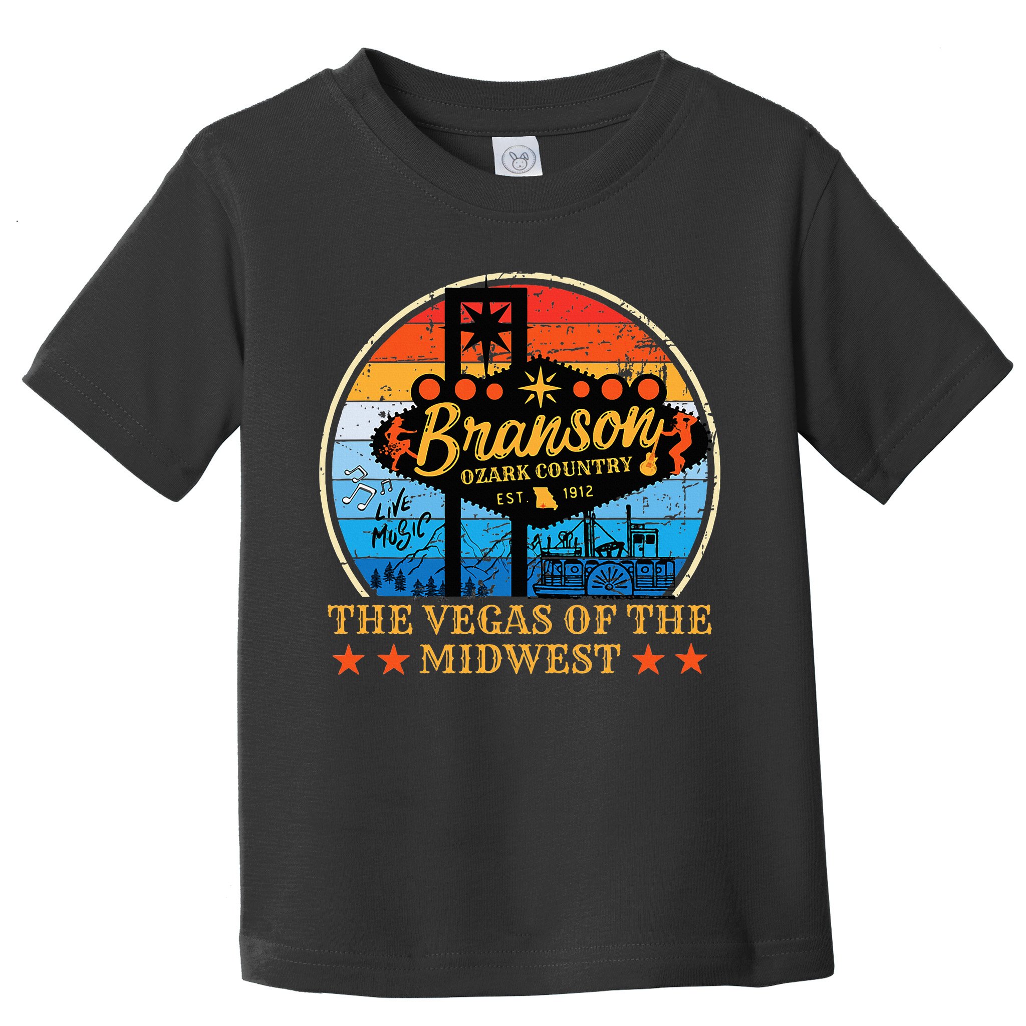 Retro Vintage Branson Missouri Vegas Of The Midwest Tourism Toddler T-Shirt