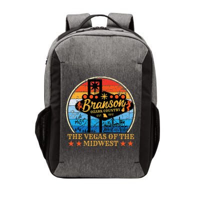 Retro Vintage Branson Missouri Vegas Of The Midwest Tourism Vector Backpack
