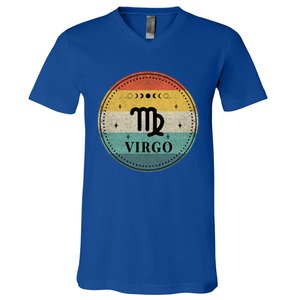 Retro Virgo Birthday Zodiac Sign Virgo Cute Gift V-Neck T-Shirt