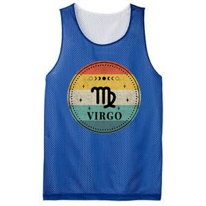 Retro Virgo Birthday Zodiac Sign Virgo Cute Gift Mesh Reversible Basketball Jersey Tank