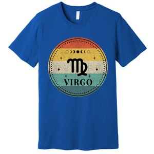 Retro Virgo Birthday Zodiac Sign Virgo Cute Gift Premium T-Shirt