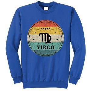 Retro Virgo Birthday Zodiac Sign Virgo Cute Gift Tall Sweatshirt