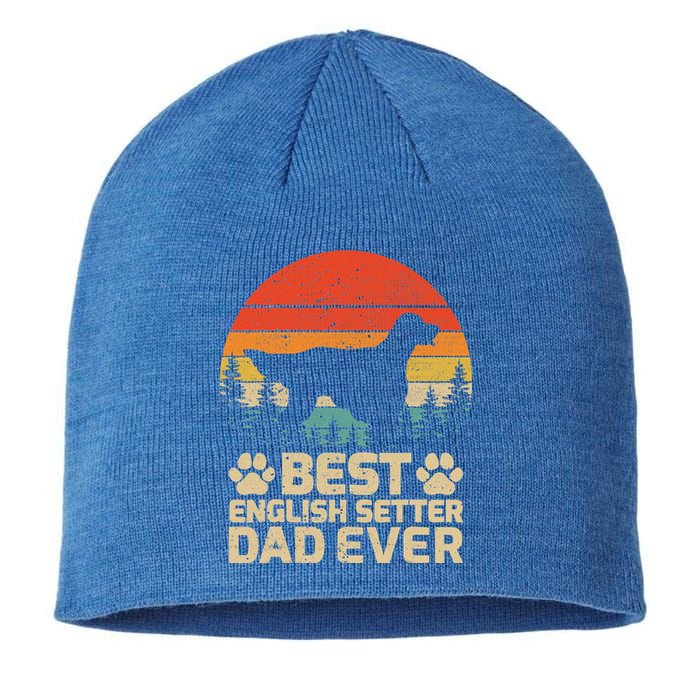 Retro Vintage Best English Setter Dad Ever Fathers Day Funny Gift Sustainable Beanie