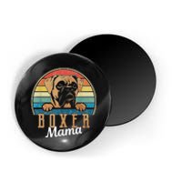 Retro Vintage Boxer Mama Boxer Dog Mom Magnet