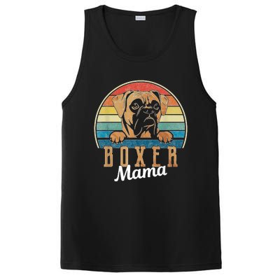 Retro Vintage Boxer Mama Boxer Dog Mom PosiCharge Competitor Tank