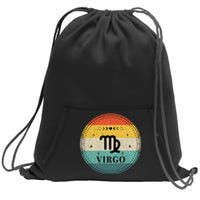 Retro Virgo Birthday Zodiac Sign Virgo Sweatshirt Cinch Pack Bag