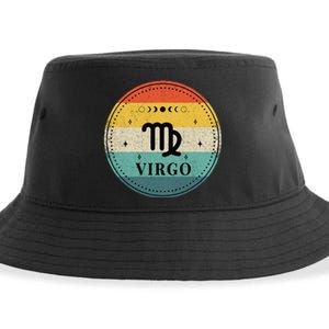 Retro Virgo Birthday Zodiac Sign Virgo Sustainable Bucket Hat