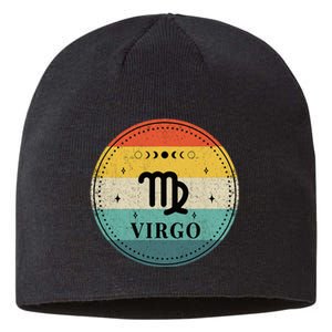 Retro Virgo Birthday Zodiac Sign Virgo Sustainable Beanie