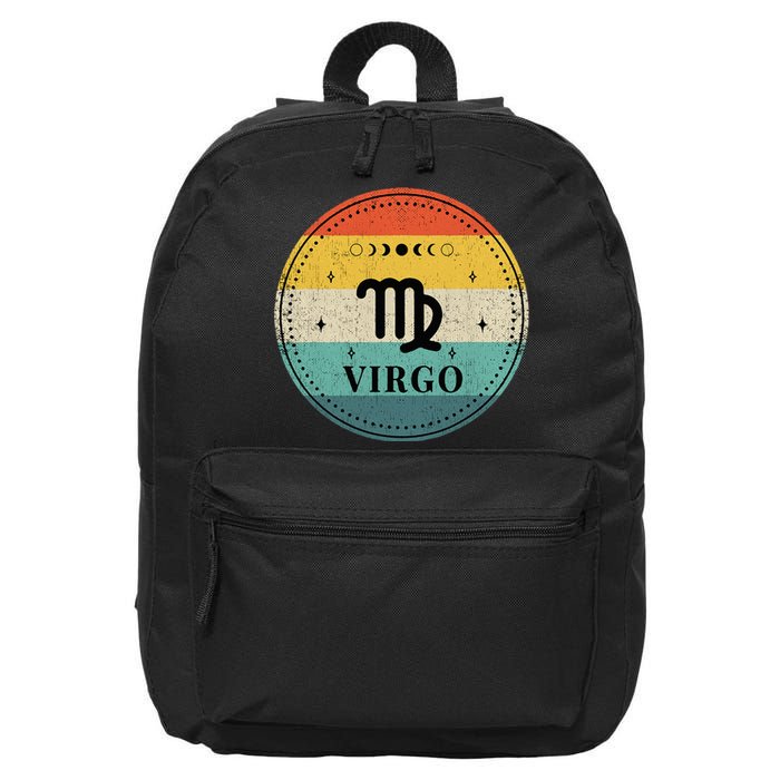 Retro Virgo Birthday Zodiac Sign Virgo 16 in Basic Backpack