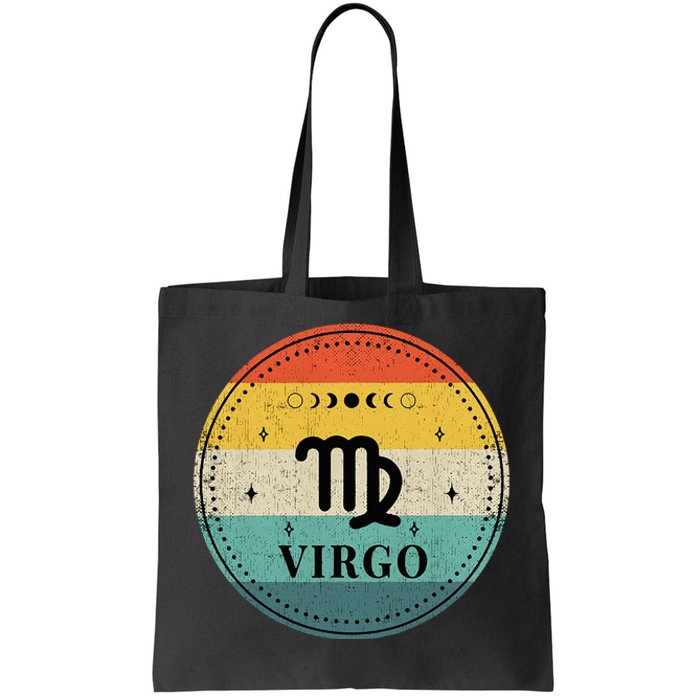 Retro Virgo Birthday Zodiac Sign Virgo Tote Bag