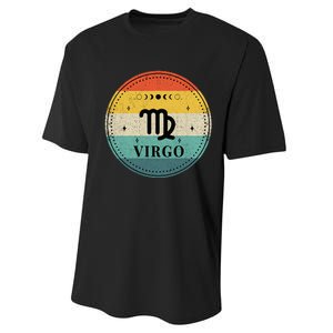 Retro Virgo Birthday Zodiac Sign Virgo Performance Sprint T-Shirt