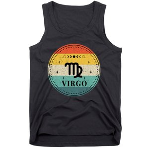 Retro Virgo Birthday Zodiac Sign Virgo Tank Top