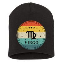 Retro Virgo Birthday Zodiac Sign Virgo Short Acrylic Beanie