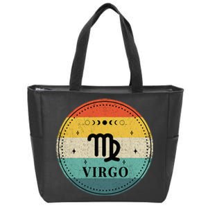 Retro Virgo Birthday Zodiac Sign Virgo Zip Tote Bag