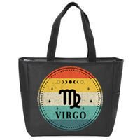 Retro Virgo Birthday Zodiac Sign Virgo Zip Tote Bag