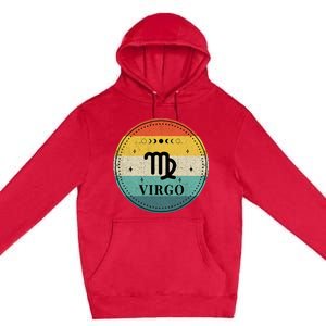 Retro Virgo Birthday Zodiac Sign Virgo Premium Pullover Hoodie