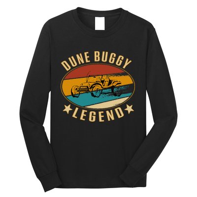 Retro Vintage Beach Car Dune Buggy Legend Long Sleeve Shirt