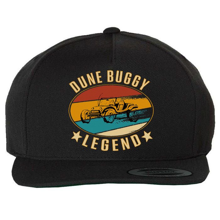 Retro Vintage Beach Car Dune Buggy Legend Wool Snapback Cap